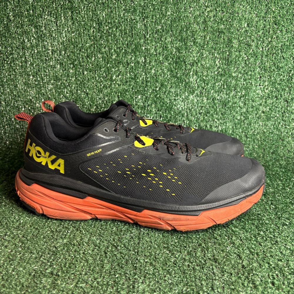 Hoka Challenger ATR 6 Gore-Tex Waterproof Trail Running Shoes Black Mens Size 14